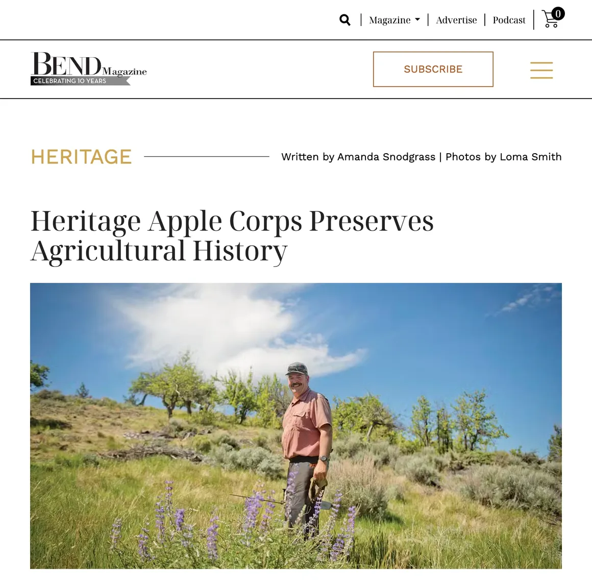 Heritage Apple Corps in Bend Magazine